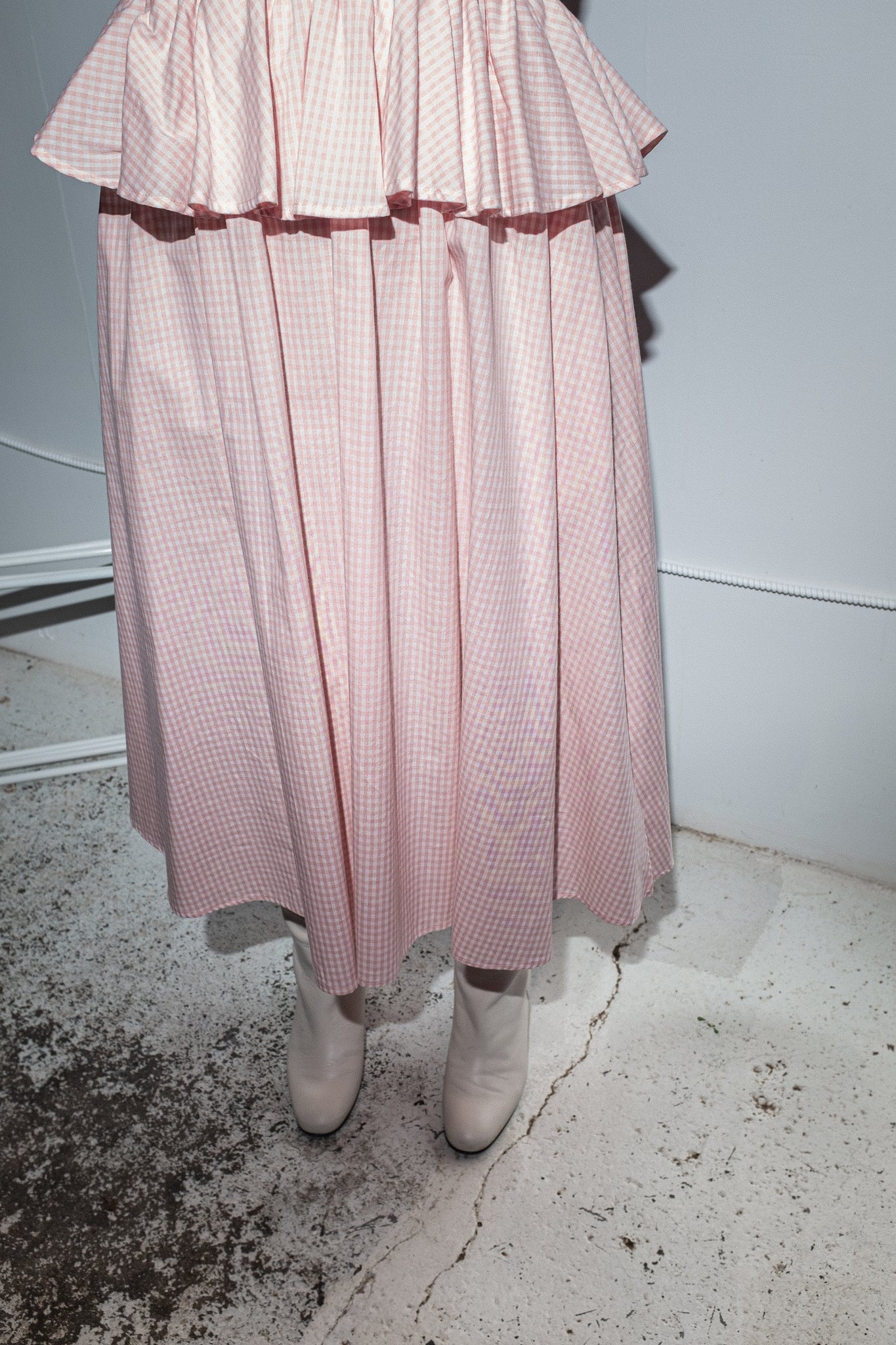 Una Dress in Pink + White Gingham