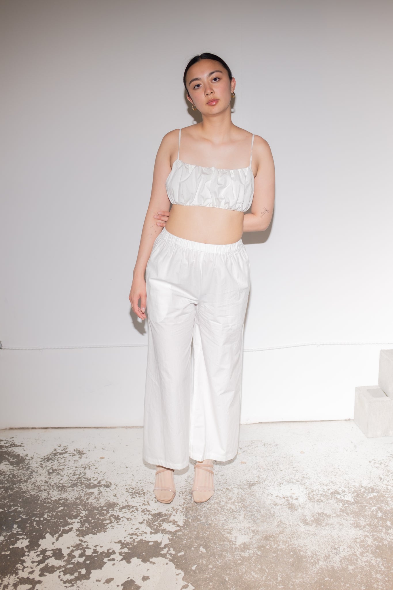 Francis Crop Top in White