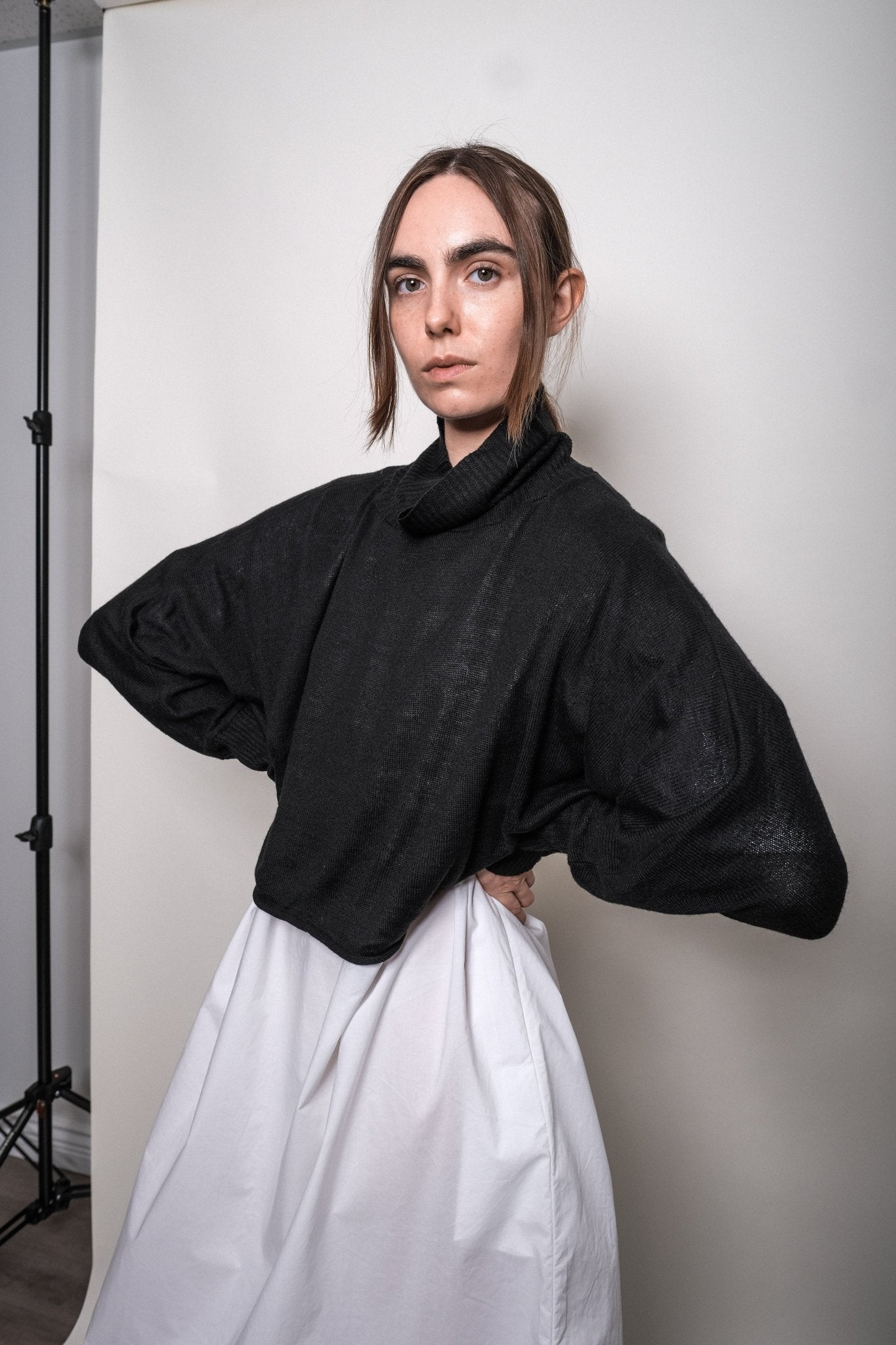 Alicia Turtleneck in Black - et Tigre