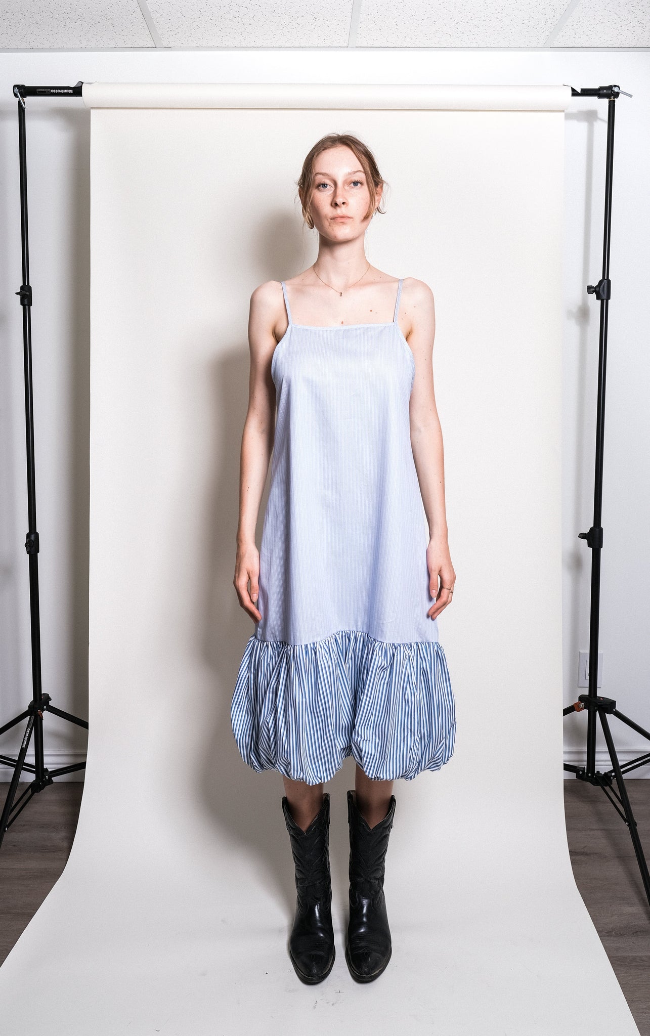 Dennis Dress in Blue + Multi Stripe - et Tigre