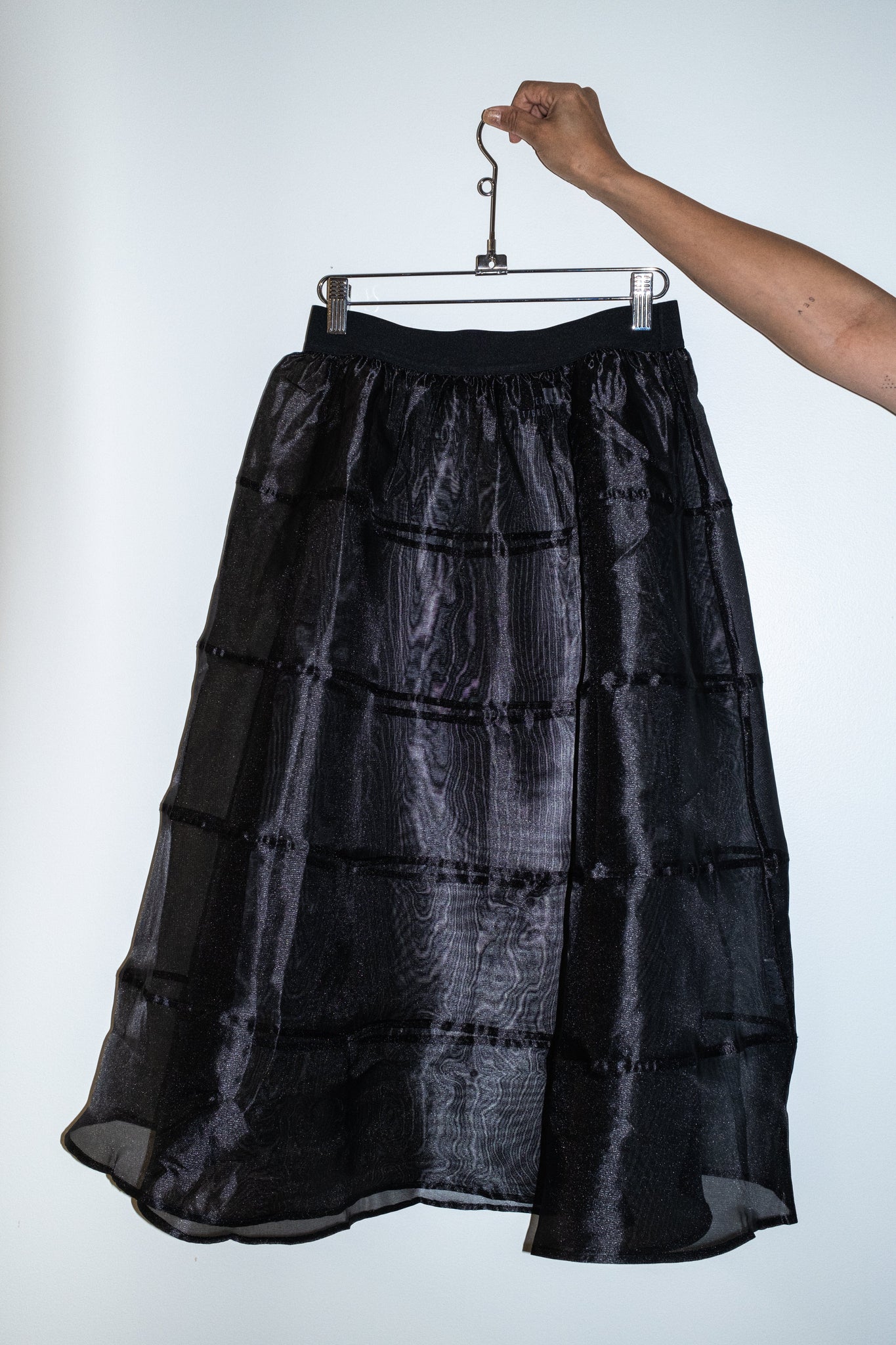 et Tigre Skirts Soleil Skirt in Black Sheer