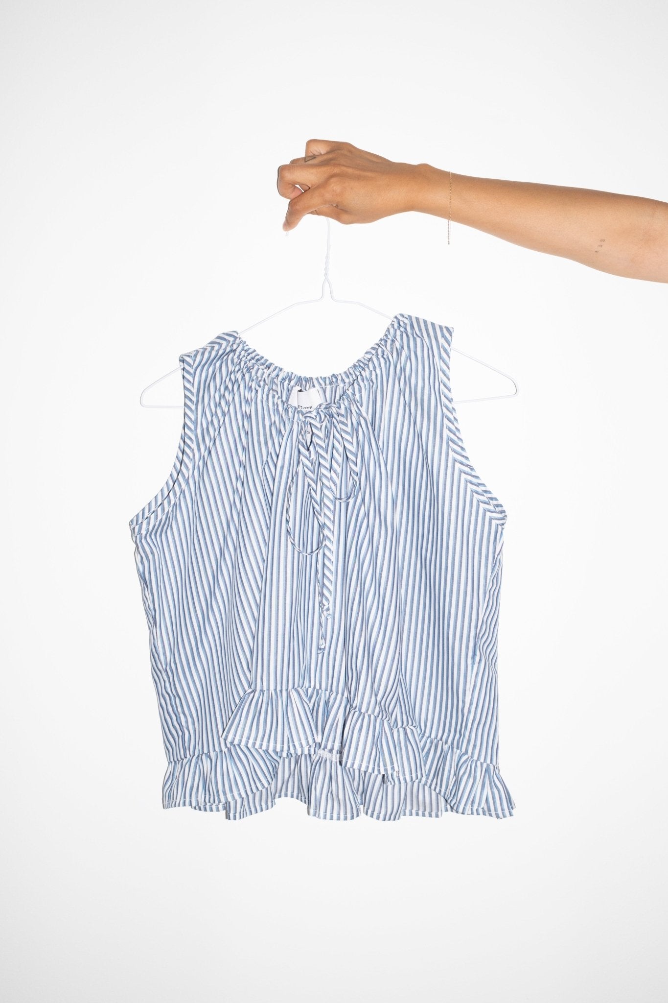 Gari Top in Blue + Multi Stripe - et Tigre