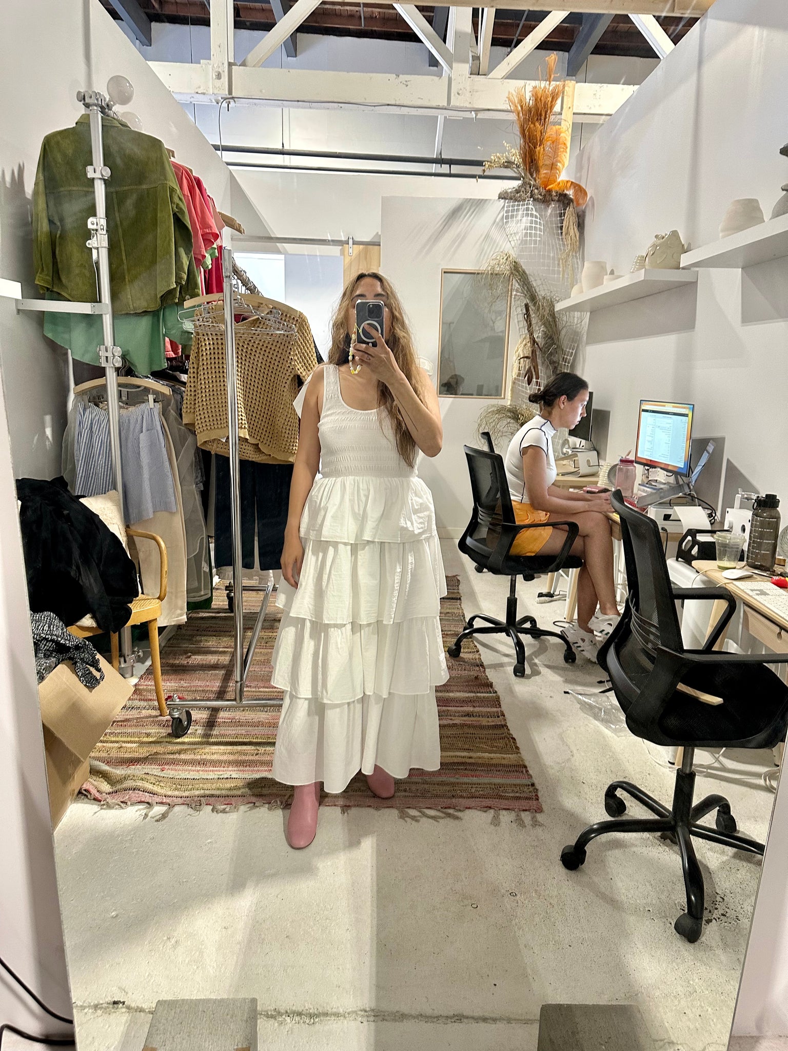 Elvie Dress in White