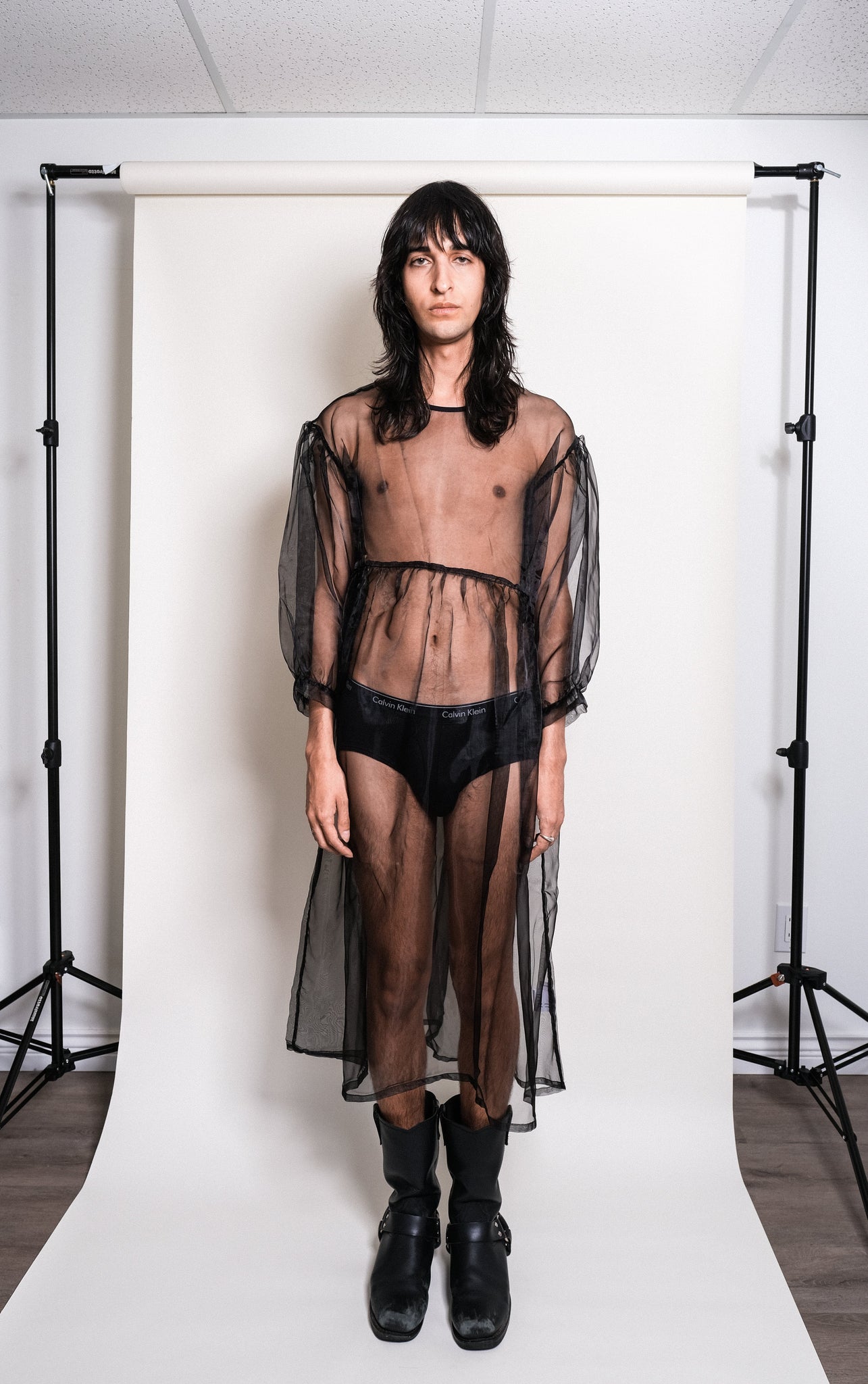 Jayme Dress in Black Organza - et Tigre