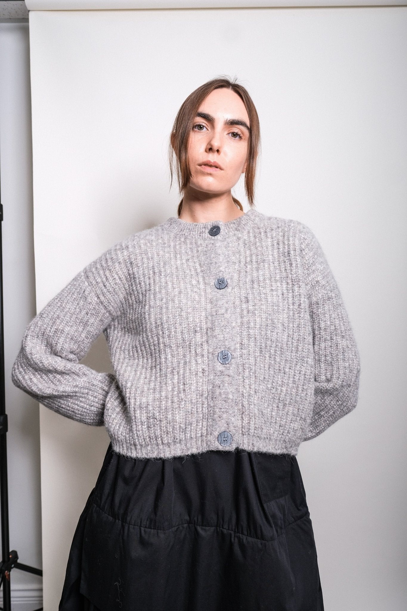 Olivia Cardigan in Grey - et Tigre