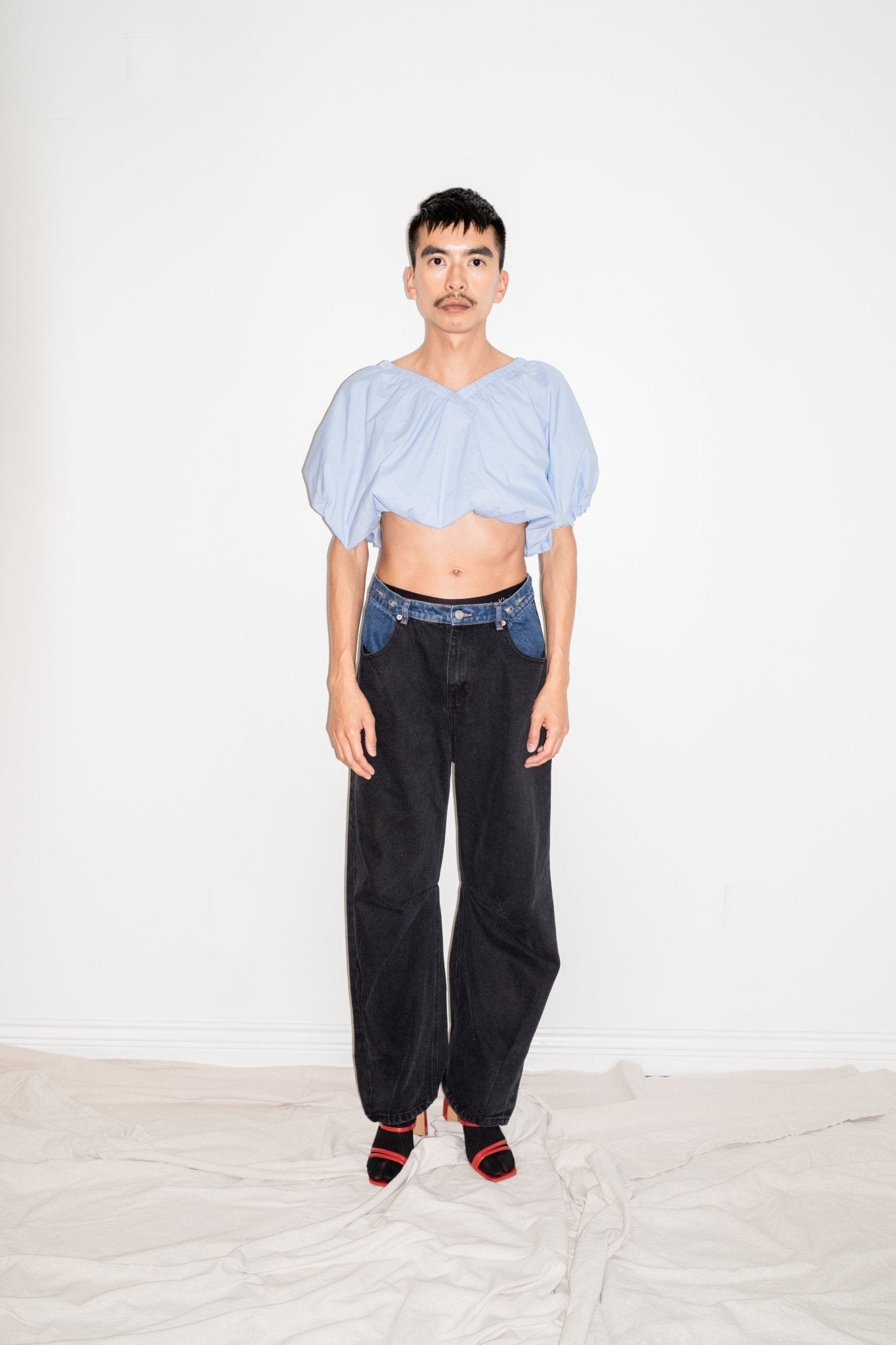 Ollie Denim in Black + Dark Wash - et Tigre