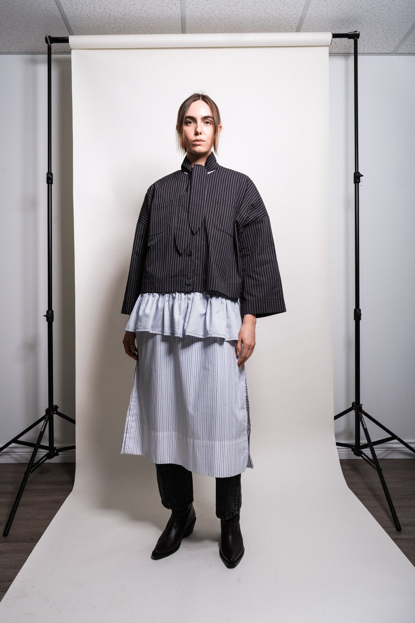 Renzo Dress in Blue Stripe - et Tigre