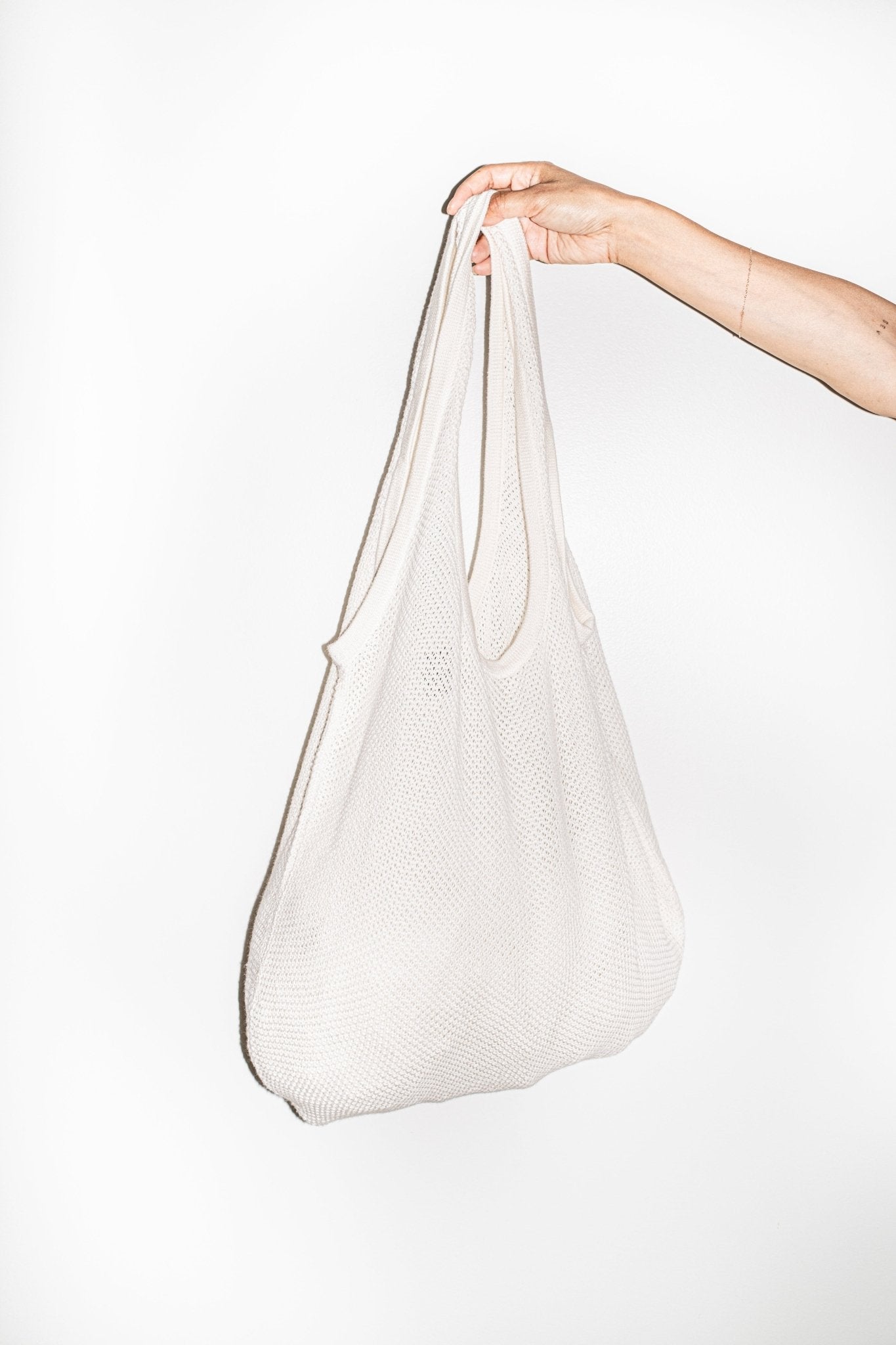 Robby Knit Tote in Cream - et Tigre