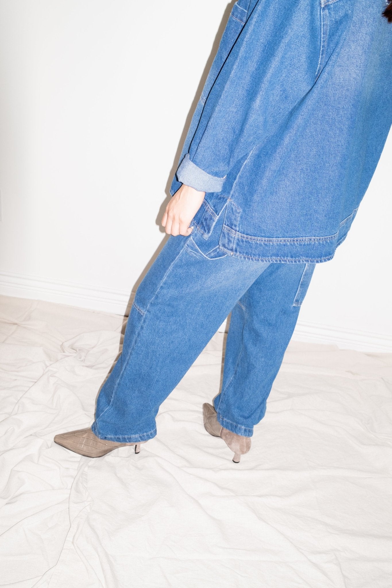 Sunny Pants in Blue Denim - et Tigre