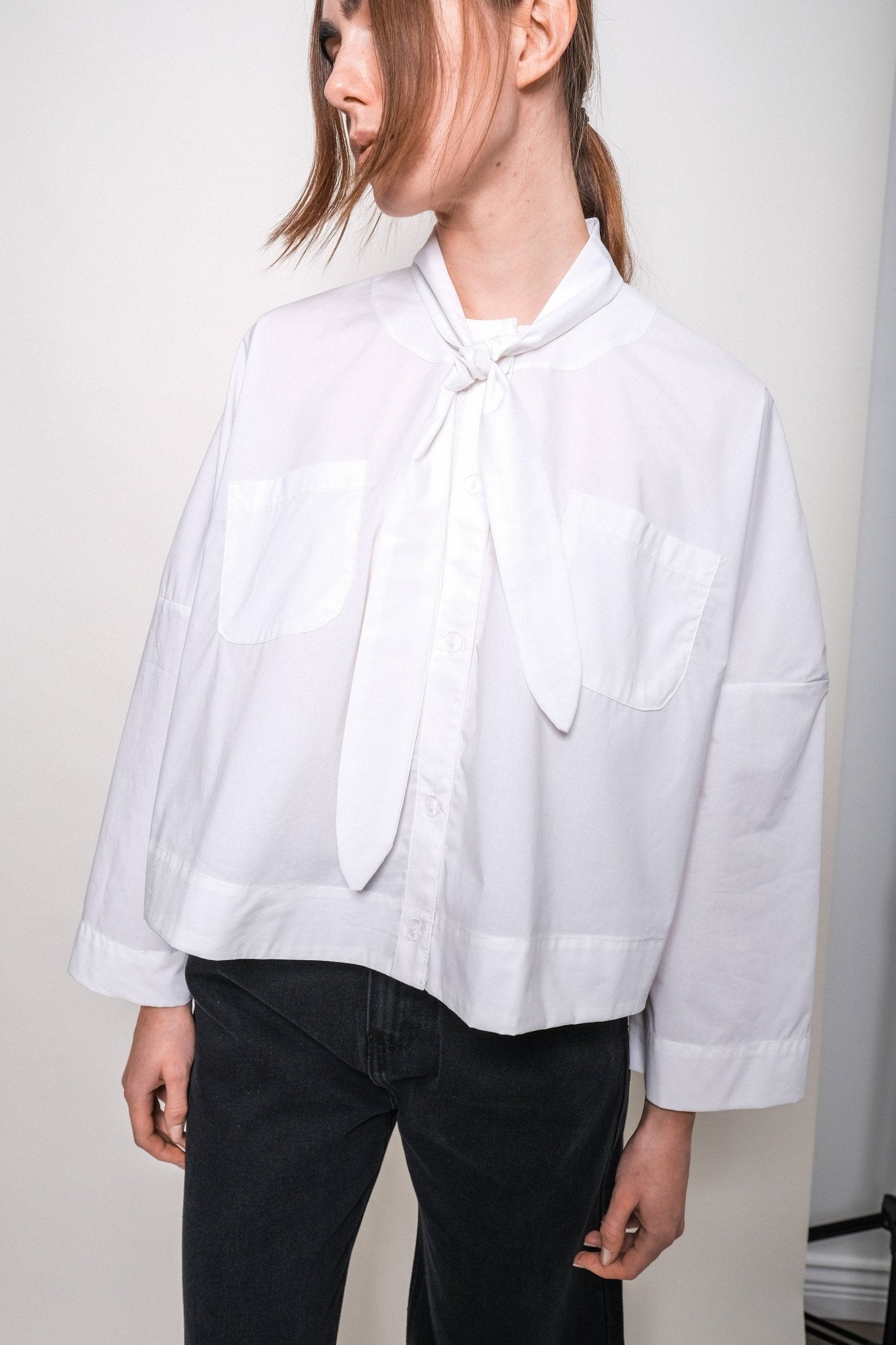 Tomo Blouse in White - et Tigre