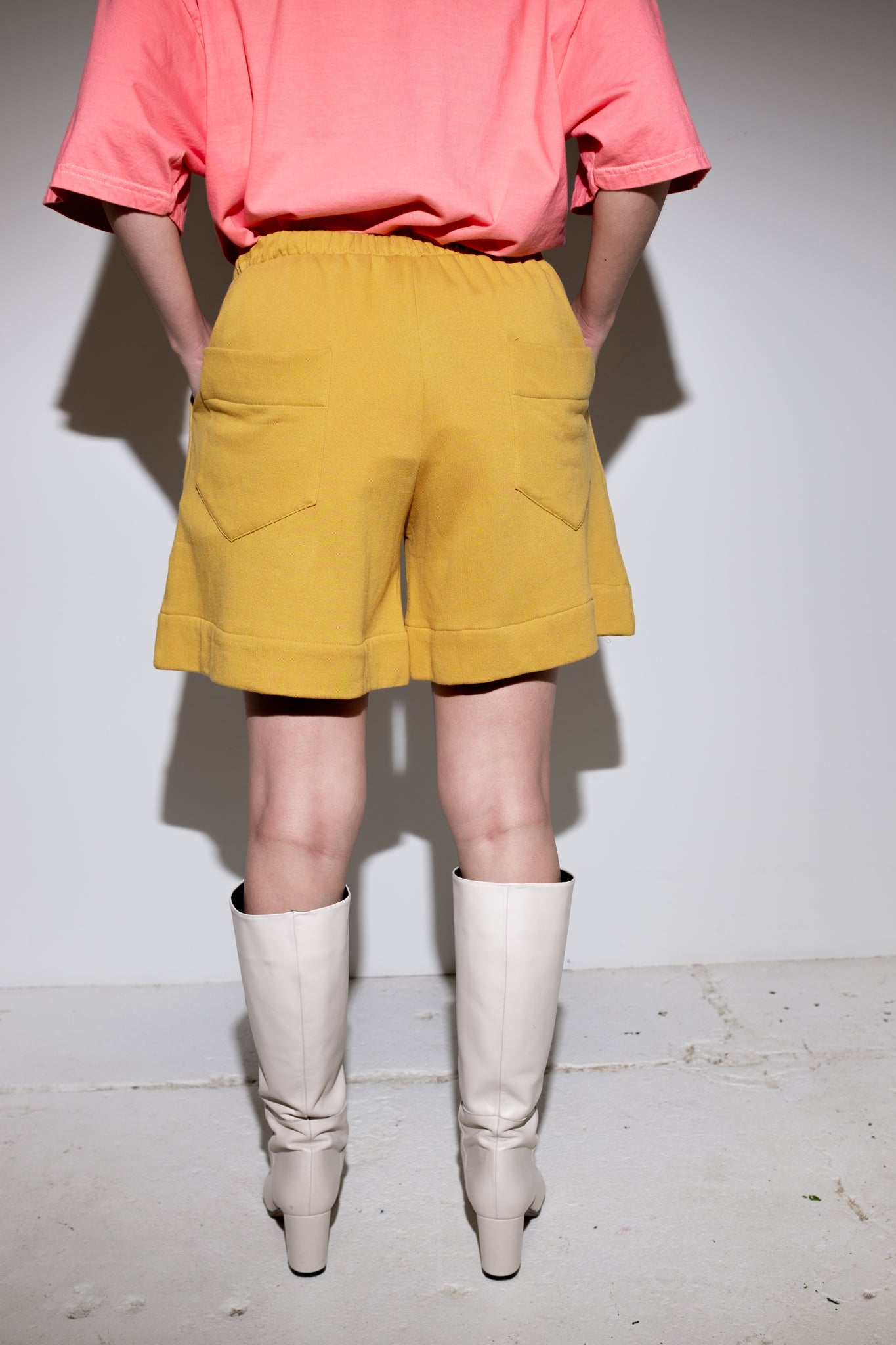 Christine Sweat Shorts in Mustard