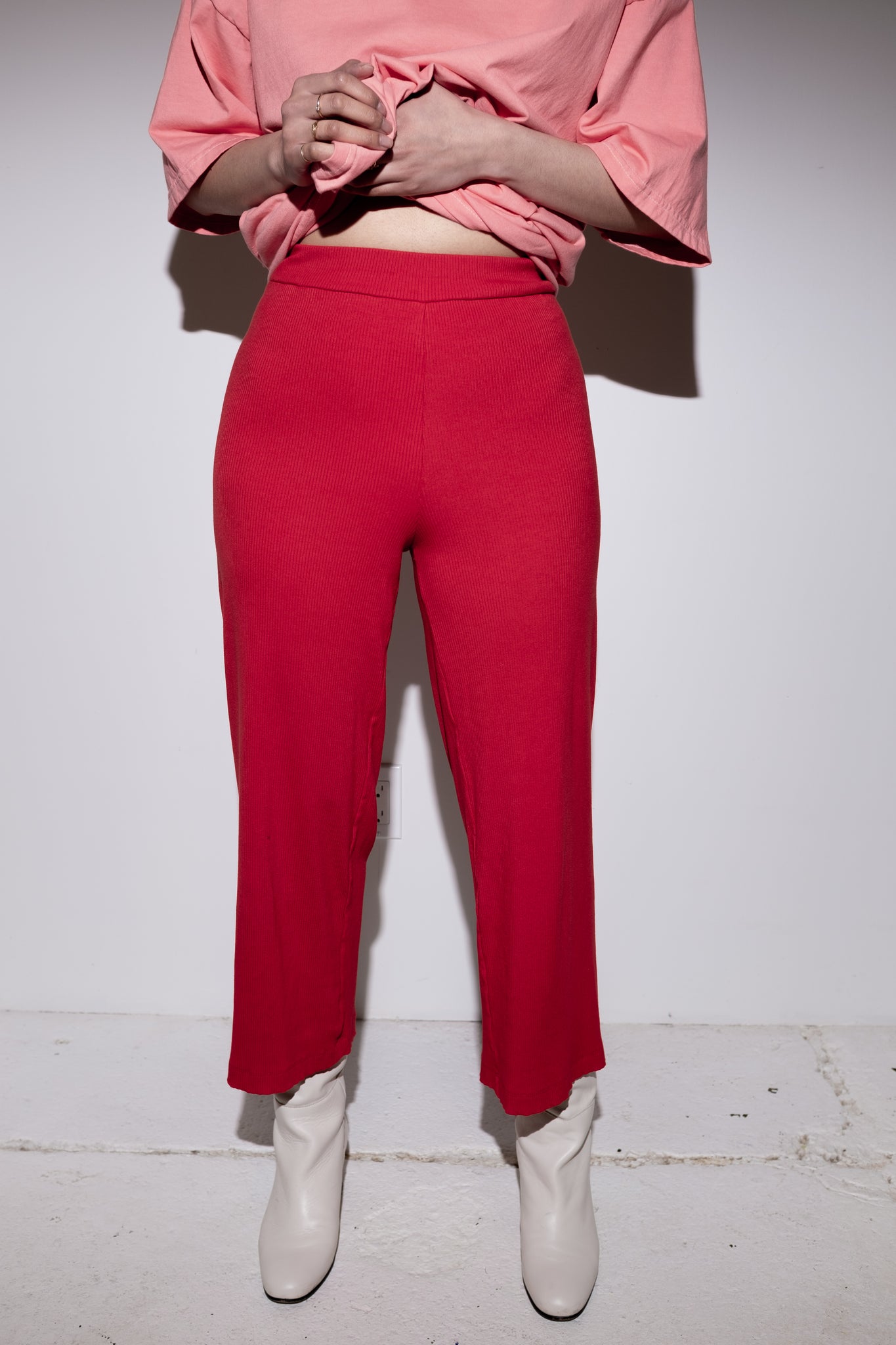 Liza Pant in Red