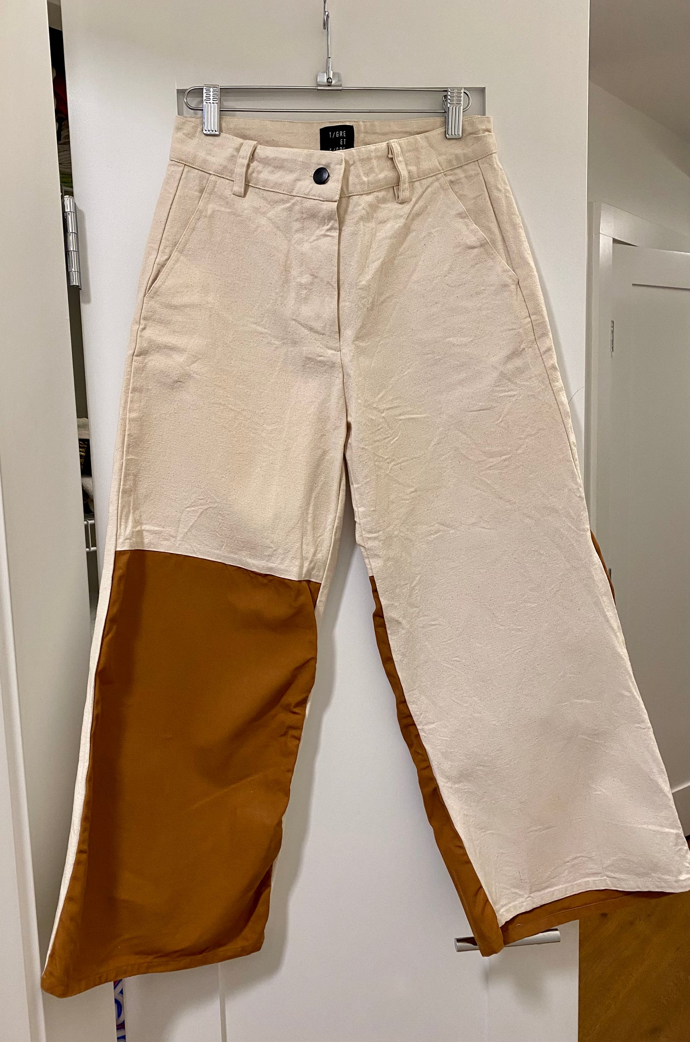 Nia Pant in Combo Canvas - Size S