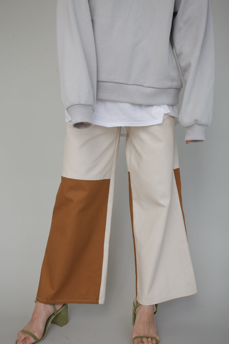 Nia Pant in Combo Canvas - Size S